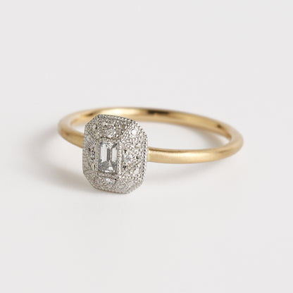 【 Le Marais 】  Emerald Diamond Ring
